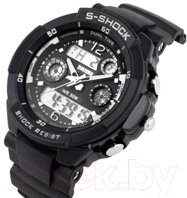 Часы наручные мужские Skmei 0931-2 (черный/белый)