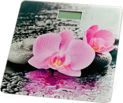 Напольные весы электронные Sakura SA-5072F (орхидея)