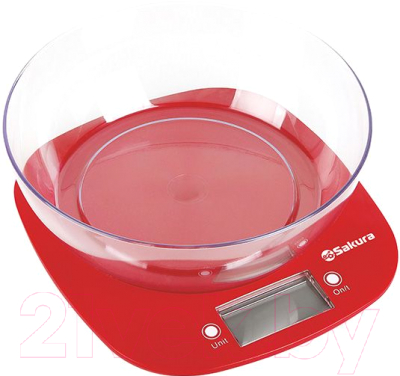 Кухонные весы Sakura SA-6078R (красный)