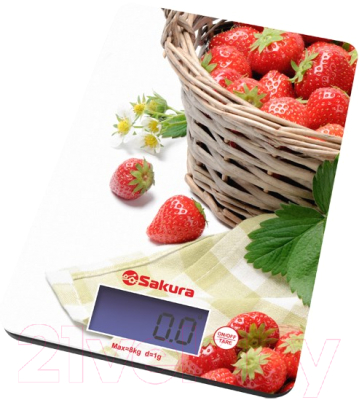 Кухонные весы Sakura SA-6075K (клубника)