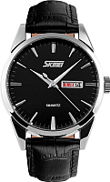 Часы наручные мужские Skmei 9073-4 (черный/серебристый) - 