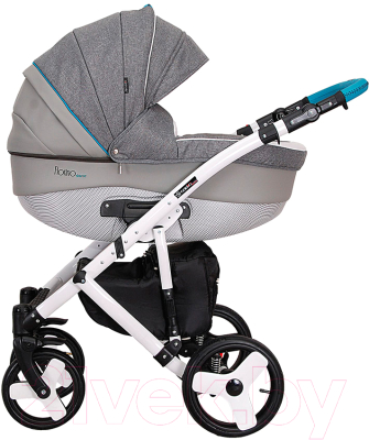 Детская универсальная коляска Coletto Florino Carbon 3 в 1 (01, белая рама)