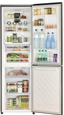 Холодильник с морозильником Hitachi R-BG410PU6XGBK