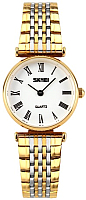 Часы наручные женские Skmei 9105-5 (золото/белый) - 