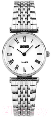 Часы наручные женские Skmei 9105-6 (серебристый/белый)