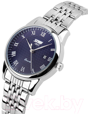 Часы наручные мужские Skmei 9058-15 (синий/серебристый)