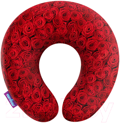 Подушка на шею Мнушки Чайные розы / H3434C1701A005RD (красный)