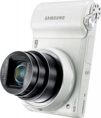 Компактный фотоаппарат Samsung WB800F (White, EC-WB800FFPWRU) - общий вид
