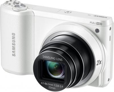 Компактный фотоаппарат Samsung WB800F (White, EC-WB800FFPWRU) - общий вид