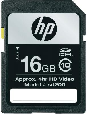 Карта памяти HP SDHC (Class 10) 16GB (SD16GBHC10HP-EF) - общий вид