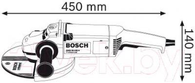 Профессиональная угловая шлифмашина Bosch GWS 20-230 H Professional (0.601.850.107) - схема
