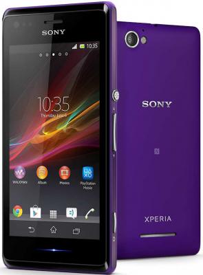 Смартфон Sony Xperia M / C1905 (фиолетовый) - общий вид