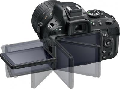 Зеркальный фотоаппарат Nikon D5100 Kit (18-105mm VR) - поворотный экран