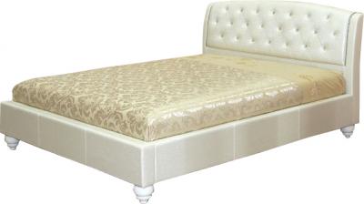 Двуспальная кровать Королевство сна Insigne (160x200 жемчужная) - общий вид