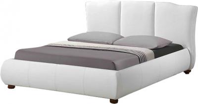 Двуспальная кровать Королевство сна LONTARO (160x200 жемчужная) - общий вид