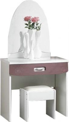 Туалетный столик с зеркалом Королевство сна Bellezza-001 (сиреневый с белым) - общий вид