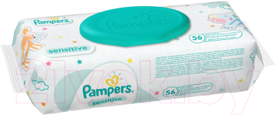 Влажные салфетки детские Pampers Sensitive (56шт)