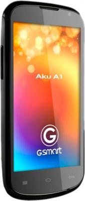Смартфон Gigabyte GSmart AKU A1 (черный) - общий вид