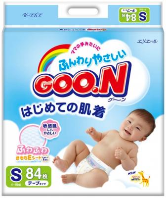 Подгузники детские Goo.N Premium S (84шт) - общий вид