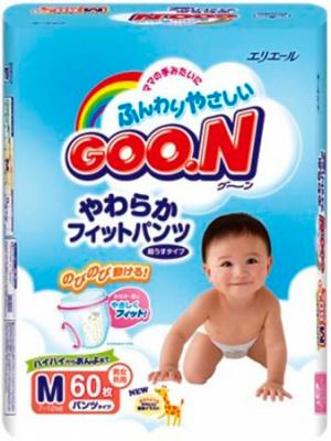 Подгузники-трусики детские Goo.N Premium М (60шт) - общий вид
