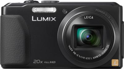 Компактный фотоаппарат Panasonic Lumix DMC-TZ40EE-K (Black) - вид спереди