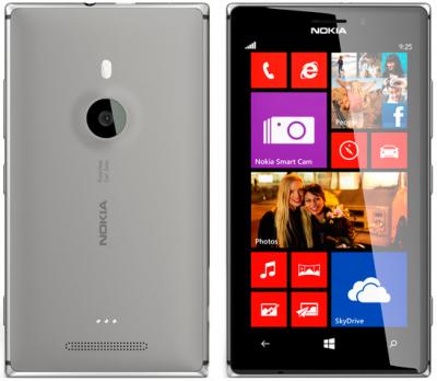 Смартфон Nokia Lumia 925 (Gray) - задняя и передняя панели