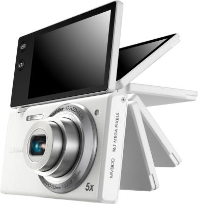 Компактный фотоаппарат Samsung MV800 (White, EC-MV800ZBPW/RU) - поворотный экран