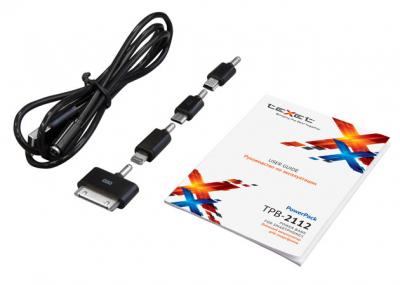 Портативное зарядное устройство Texet PowerPack TPB-2112 (Black) - кабель и инструкция
