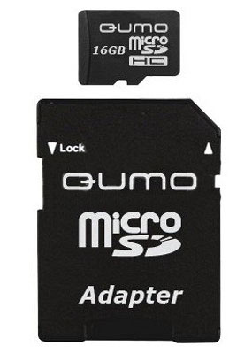 Карта памяти Qumo microSD (Class 10) 16GB (QM16GCR-MSD10-FD-WHT) - общий вид
