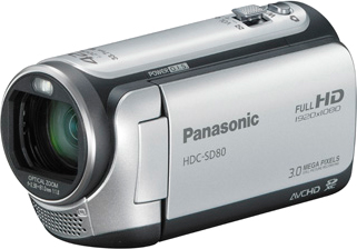 Видеокамера Panasonic HDC-SD80EE9S (Silver) - общий вид
