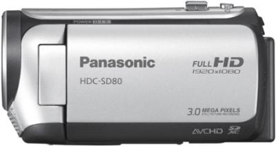 Видеокамера Panasonic HDC-SD80EE9S (Silver) - вид сбоку