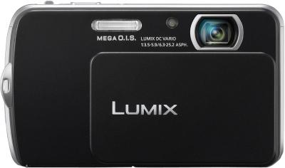 Компактный фотоаппарат Panasonic Lumix DMC-FP5EE-K (Black) - вид спереди