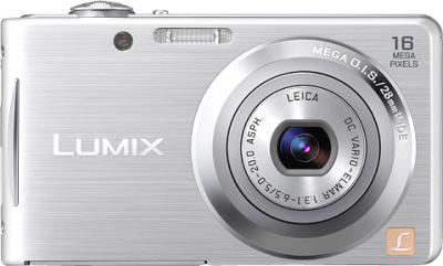 Компактный фотоаппарат Panasonic Lumix DMC-FS18EE-S (Silver) - вид спереди