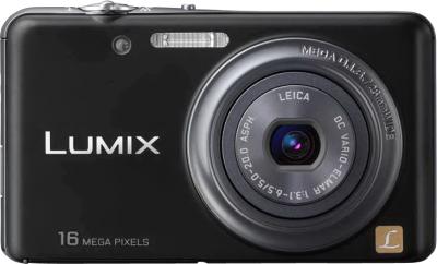 Компактный фотоаппарат Panasonic Lumix DMC-FS22EE-K (Black) - вид спереди