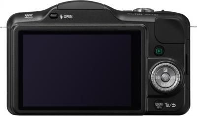 Беззеркальный фотоаппарат Panasonic DMC-GF3CEE-K (Black) - вид сзади
