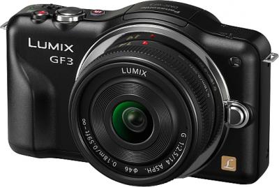 Беззеркальный фотоаппарат Panasonic DMC-GF3CEE-K (Black) - общий вид