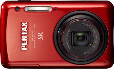 Компактный фотоаппарат Pentax Optio S1 (Red) - вид спереди
