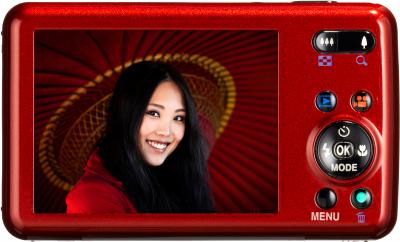 Компактный фотоаппарат Pentax Optio S1 (Red) - вид сзади