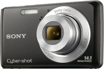 Компактный фотоаппарат Sony Cyber-shot DSC-W520 (Black) - общий вид