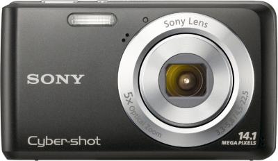 Компактный фотоаппарат Sony Cyber-shot DSC-W520 (Black) - вид спереди