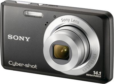 Компактный фотоаппарат Sony Cyber-shot DSC-W520 (Black) - общий вид