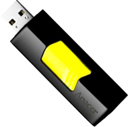 Usb flash накопитель Apacer Handy Steno AH332 (8Gb, Yellow) - общий вид