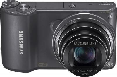 Компактный фотоаппарат Samsung WB250F (Silver, EC-WB250FFPARU) - общий вид