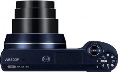 Компактный фотоаппарат Samsung WB800F (Black, EC-WB800FFPBRU) - вид сверху