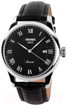 Часы наручные мужские Skmei 9058-7 (черный/серебристый)