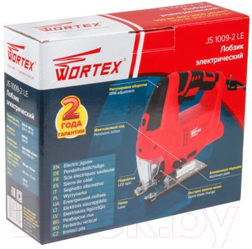 Электролобзик Wortex JS 1009-2 LE + набор пильных полотен (JS10092LE0021А4)