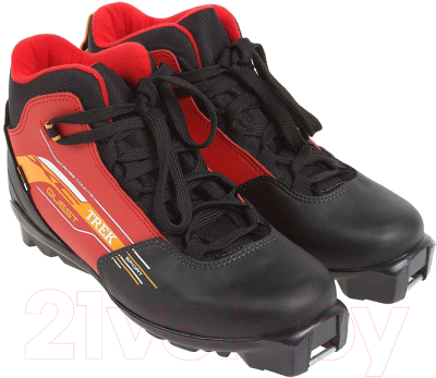 Ботинки для беговых лыж TREK Quest SNS (черный/красный, р-р 30)