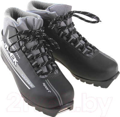 Ботинки для беговых лыж TREK Sportiks NNN (черный/серый, р-р 37)