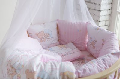Комплект постельный для малышей Баю-Бай Мечта К51-М1 (розовый)