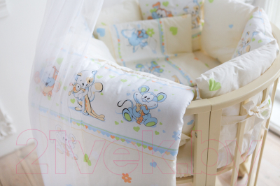 Комплект постельный для малышей Баю-Бай Улыбка К51-У2 (бежевый)
